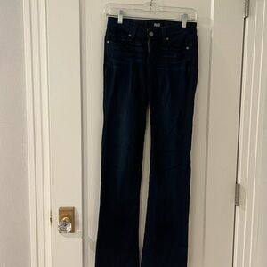 PAIGE Women's Midnight Blue Boot Cut Jeans